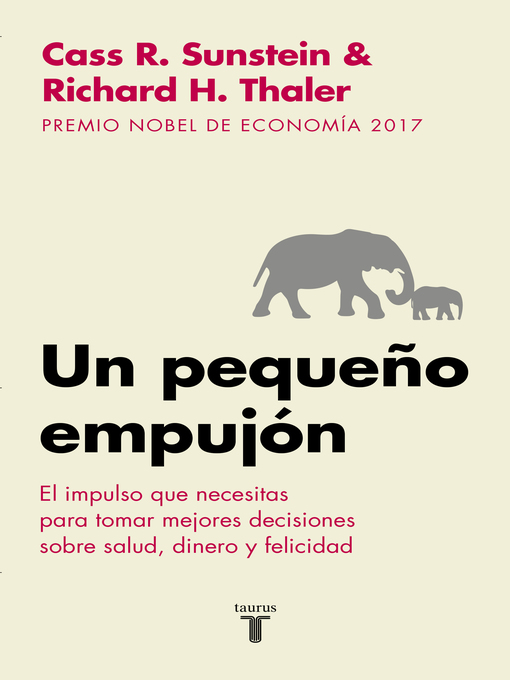 Title details for Un pequeño empujón by Richard H. Thaler - Wait list